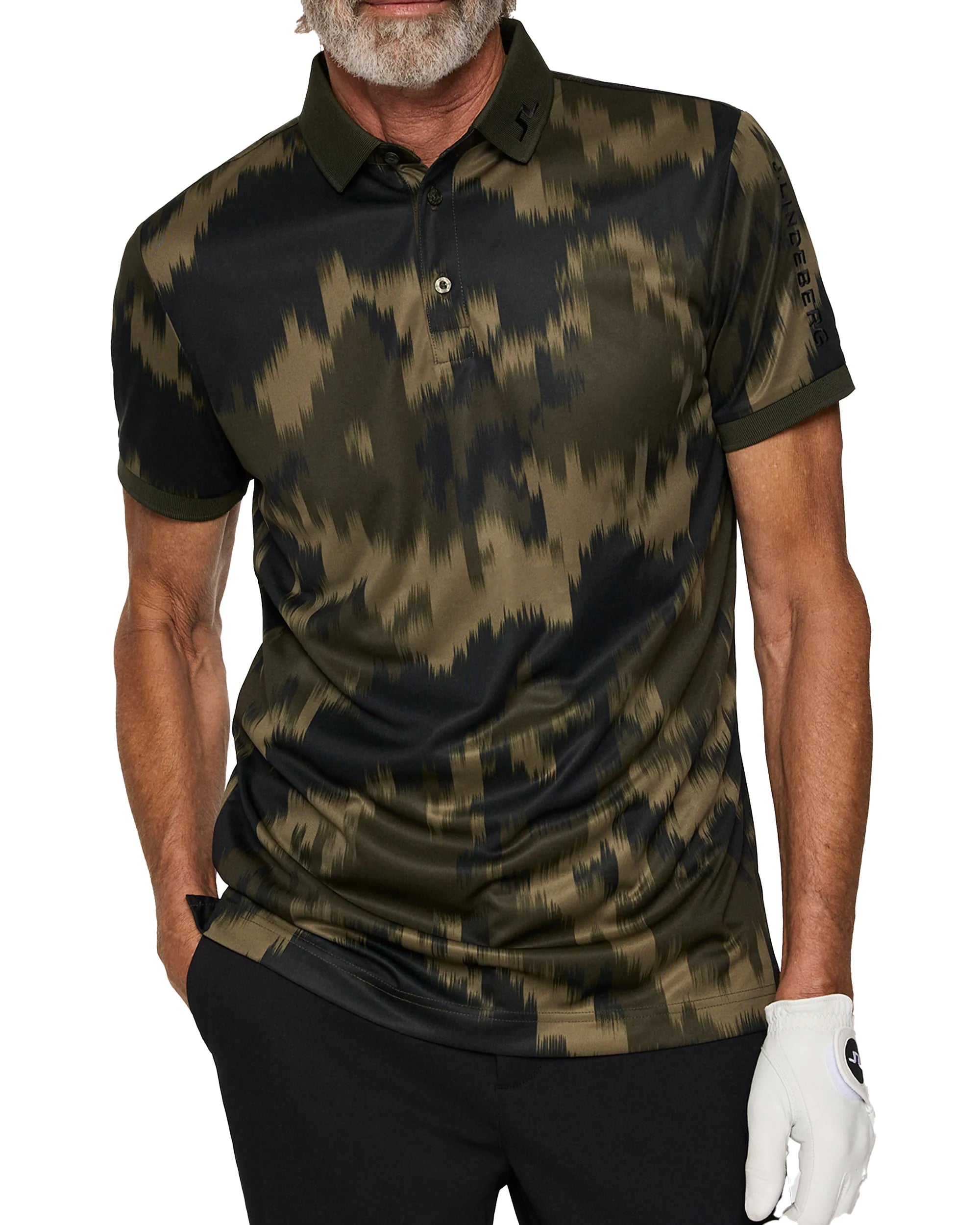 BRIEFING GOLF MS CAMO PRINT POLO（BLK／M） BRIEFING GOLF MS CAMO PRINT POLO（BLK／M）