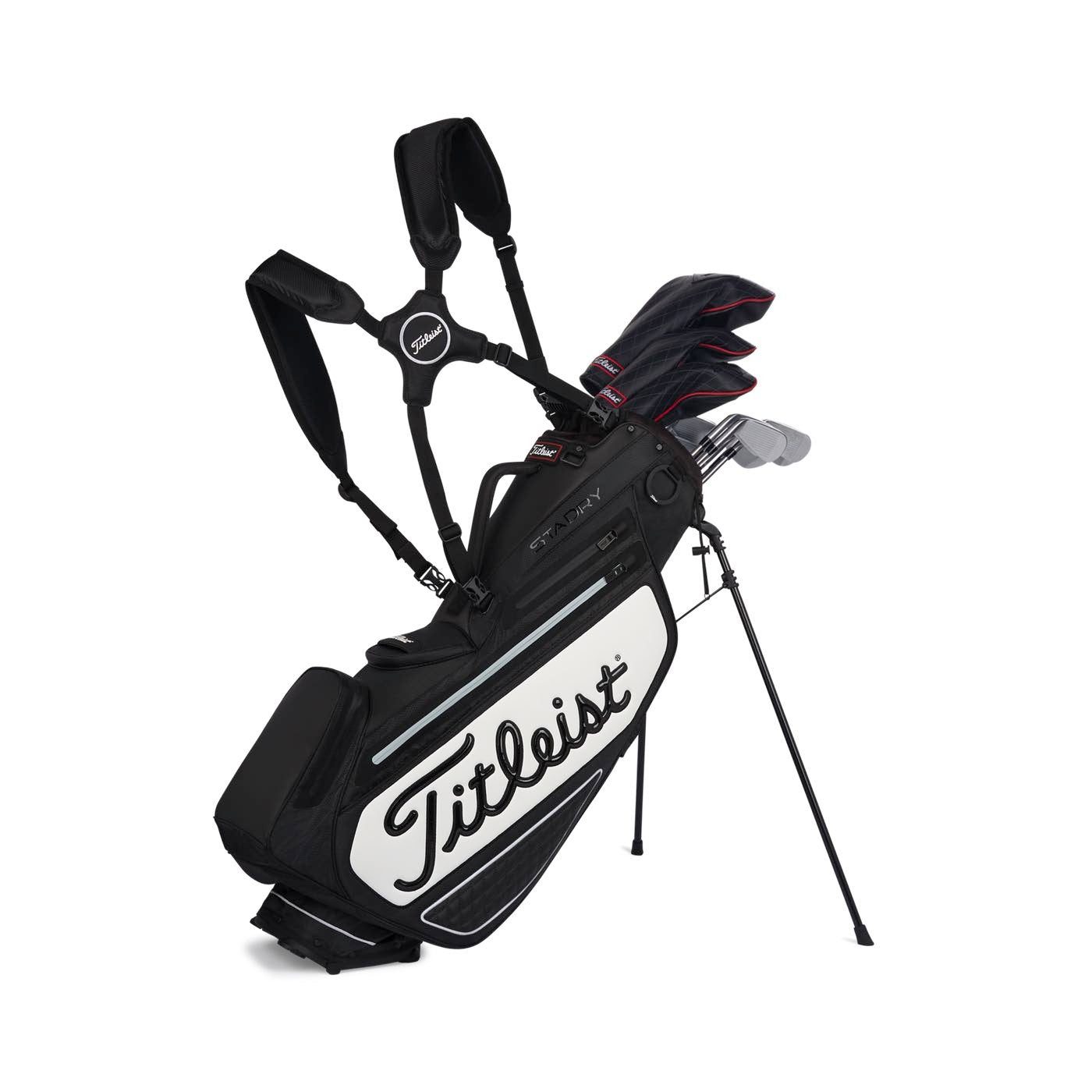 Titleist Tour Series Premium StaDry Stand Bag Black / White