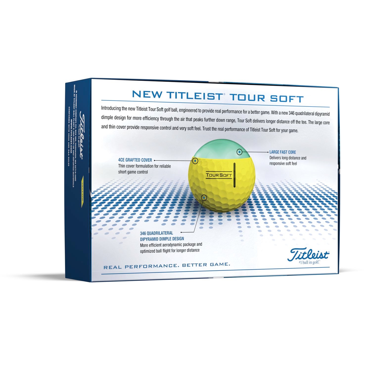 Titleist Tour Soft Golf Balls 2022 - Yellow