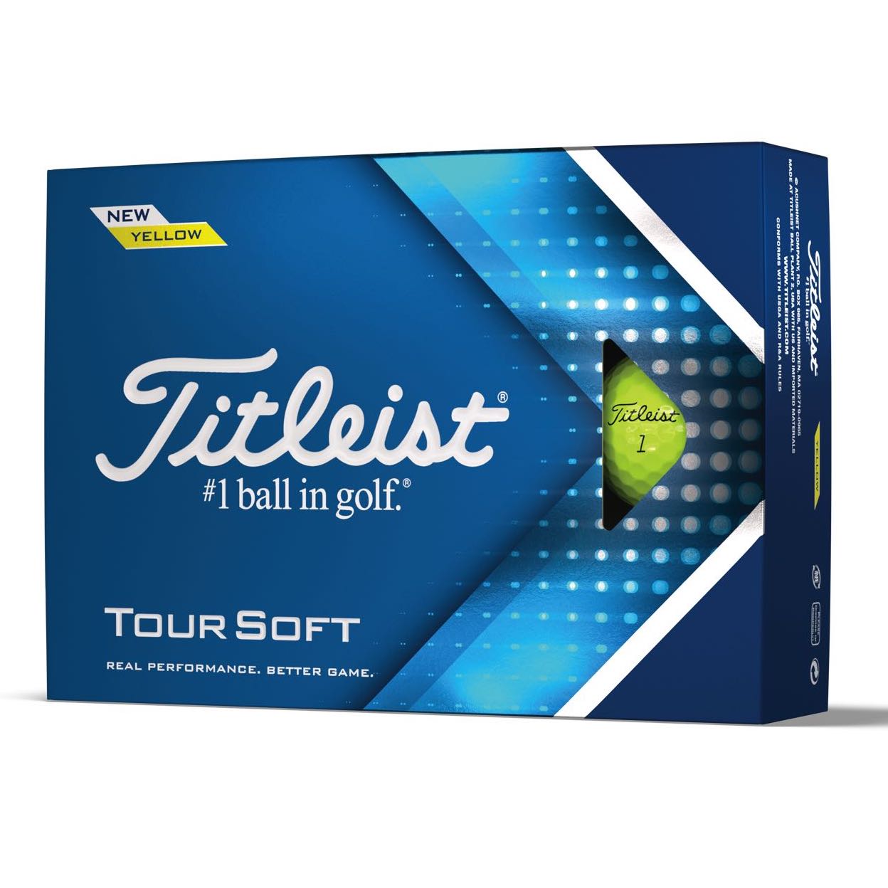 Titleist Tour Soft Golf Balls 2022 - Yellow