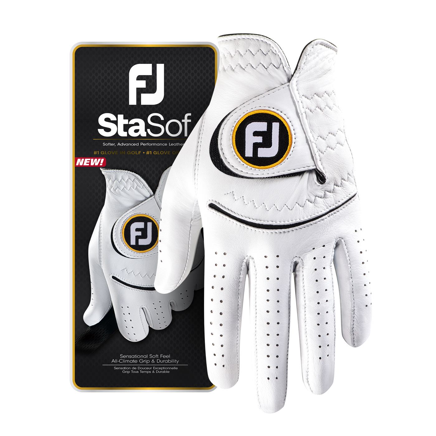 FootJoy StaSof 2023 Men's Glove - Pearl