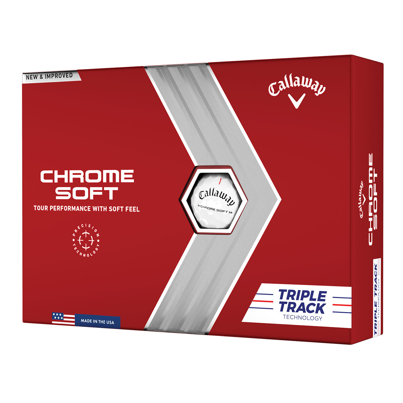 Callaway Chrome Soft Triple Track Golf Balls - One Dozen