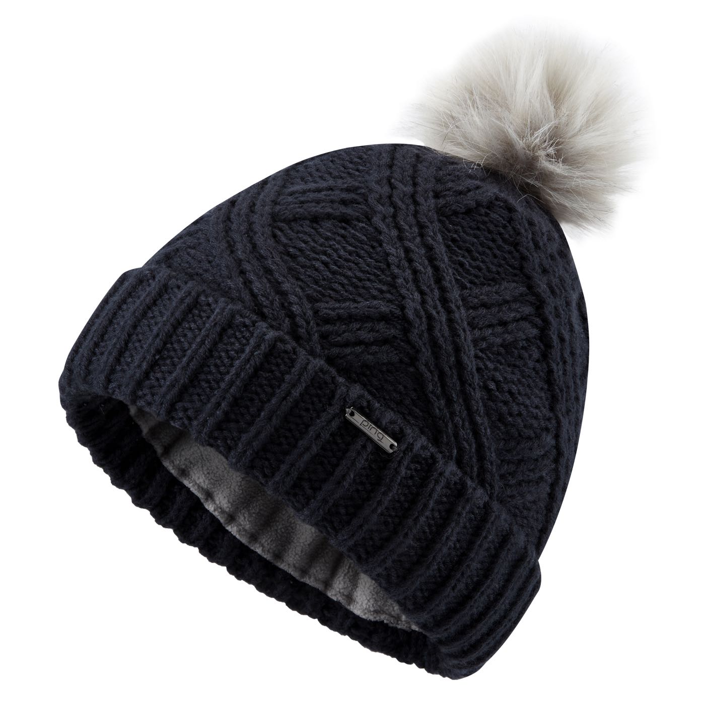 Ping Shannon Ladies Golf Bobble Hat - Black Ping Shannon Ladies Golf Bobble Hat - Black