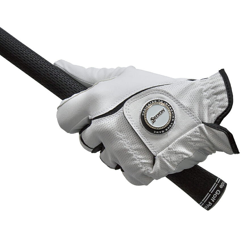 Srixon All Weather Ball Marker Mens Golf Glove White