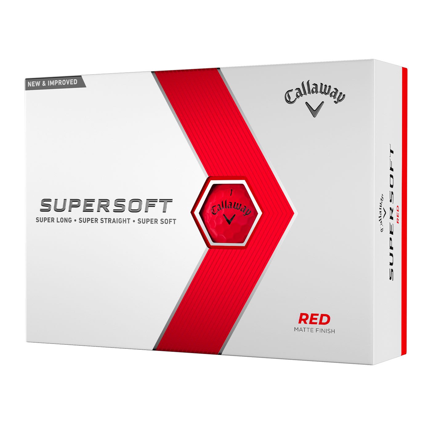 Callaway Supersoft Golf Balls 23 Red - One Dozen