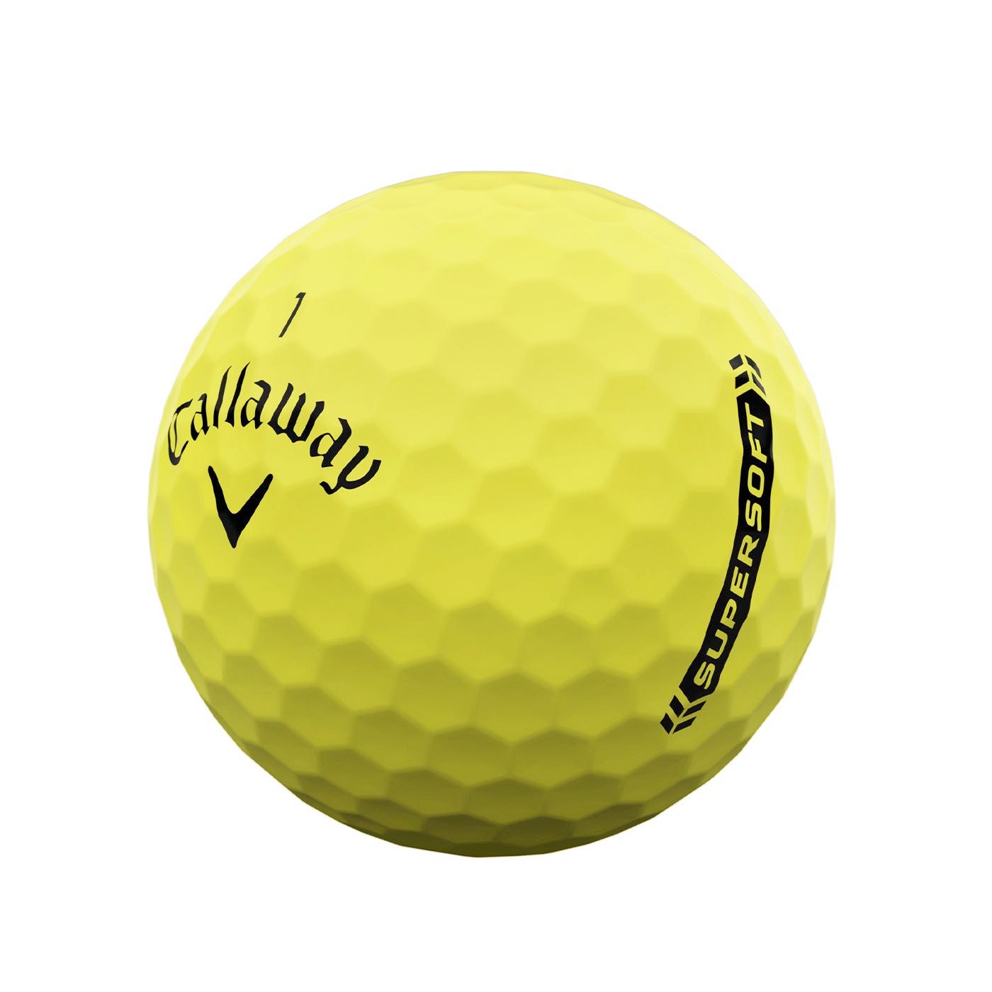 Callaway Supersoft Golf Balls 23 Yellow - One Dozen