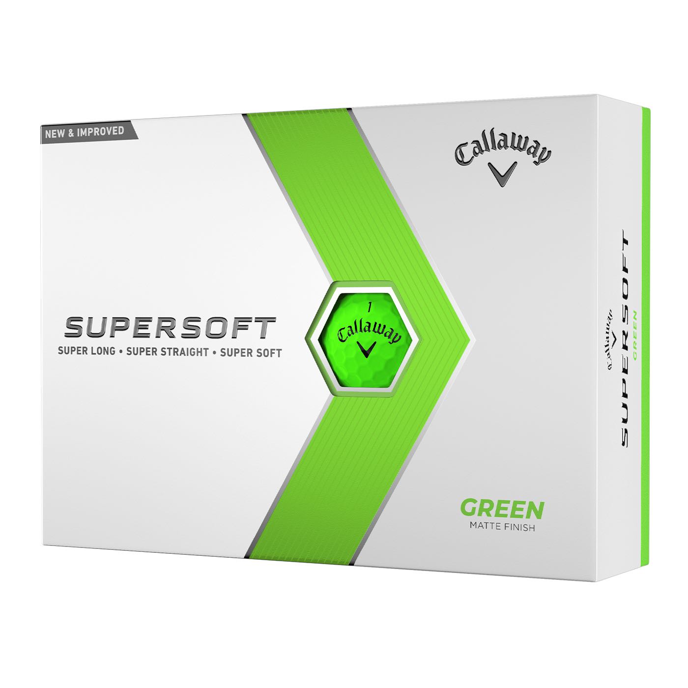 Callaway Supersoft Golf Balls 23 Green- One Dozen