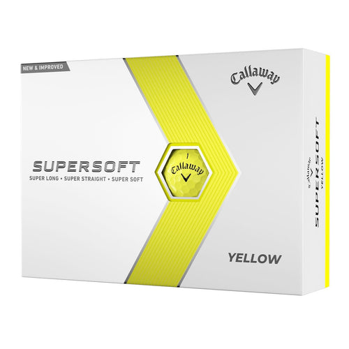 Callaway Supersoft Golf Balls 23 Yellow - One Dozen