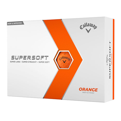 Callaway Supersoft Golf Balls 23 Orange - One Dozen