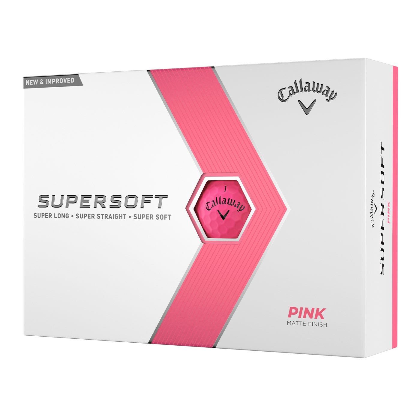 Callaway Supersoft Golf Balls 23 Pink - One Dozen