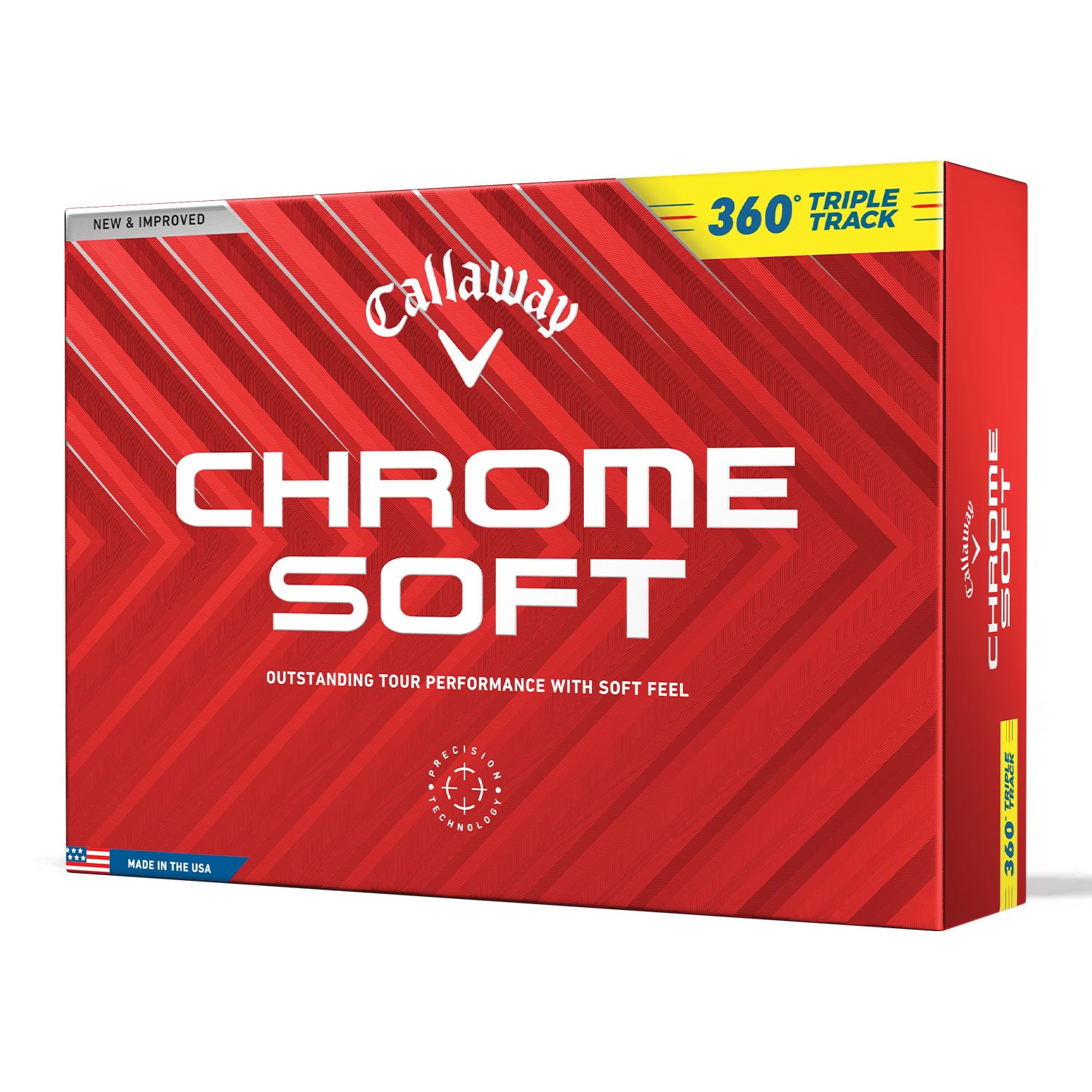 Callaway Chrome Soft Triple Track 360 2024 Golf Balls - Yellow