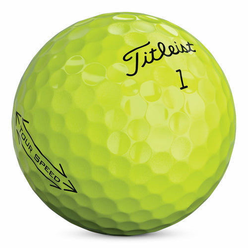 Titleist Tour Speed Golf Balls - Yellow