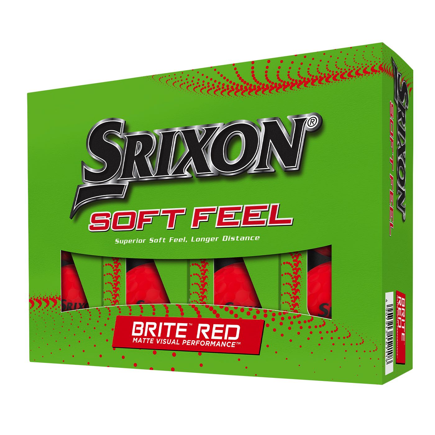 Srixon Soft Feel 2023 Golf Balls - Brite Red