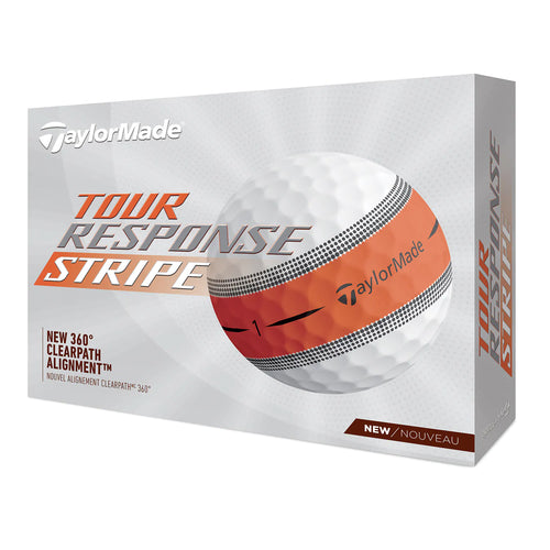 TaylorMade Tour Response Stripe Orange Golf Balls