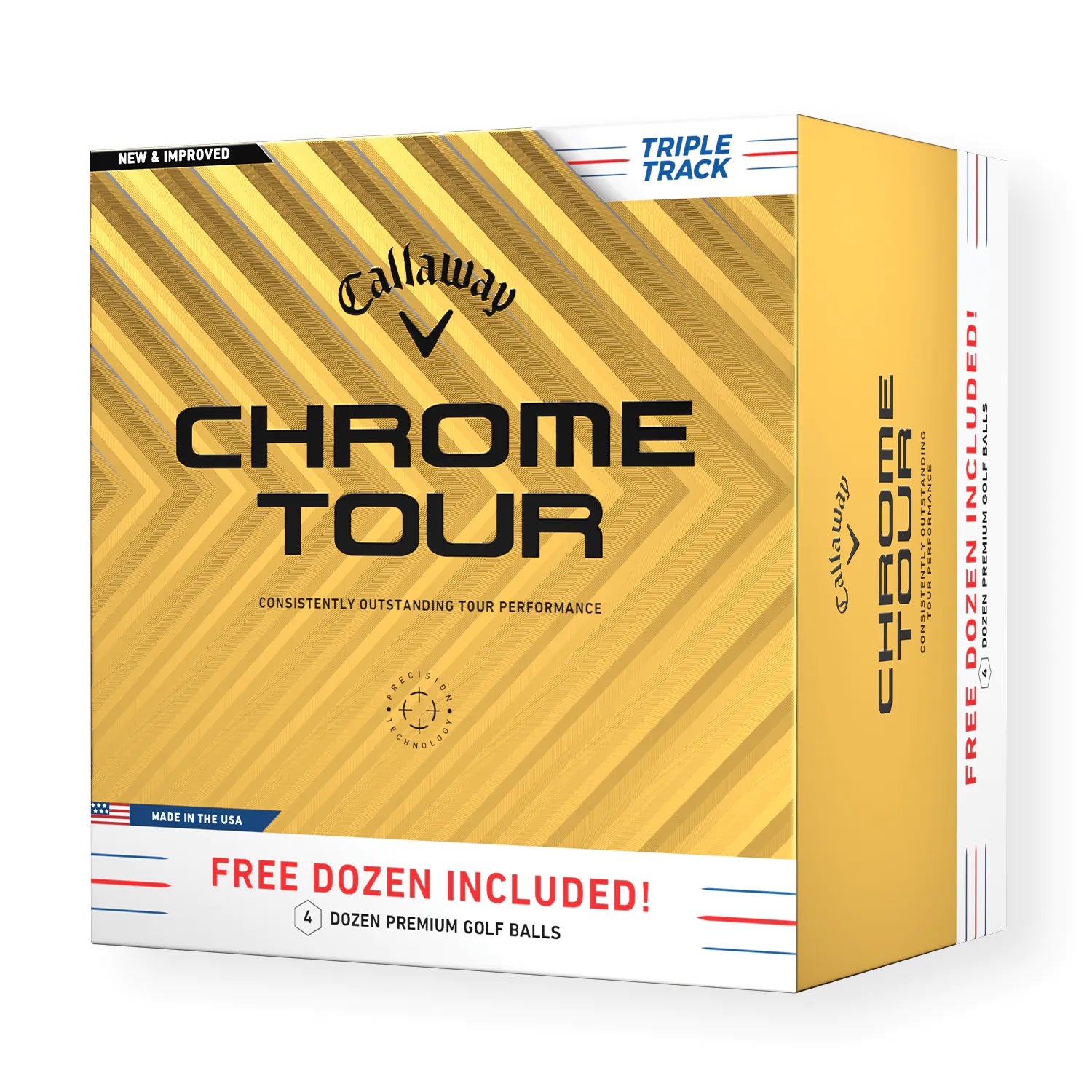 Callaway Chrome Tour Triple Track 4 For 3 Golf Balls - 4 Dozen