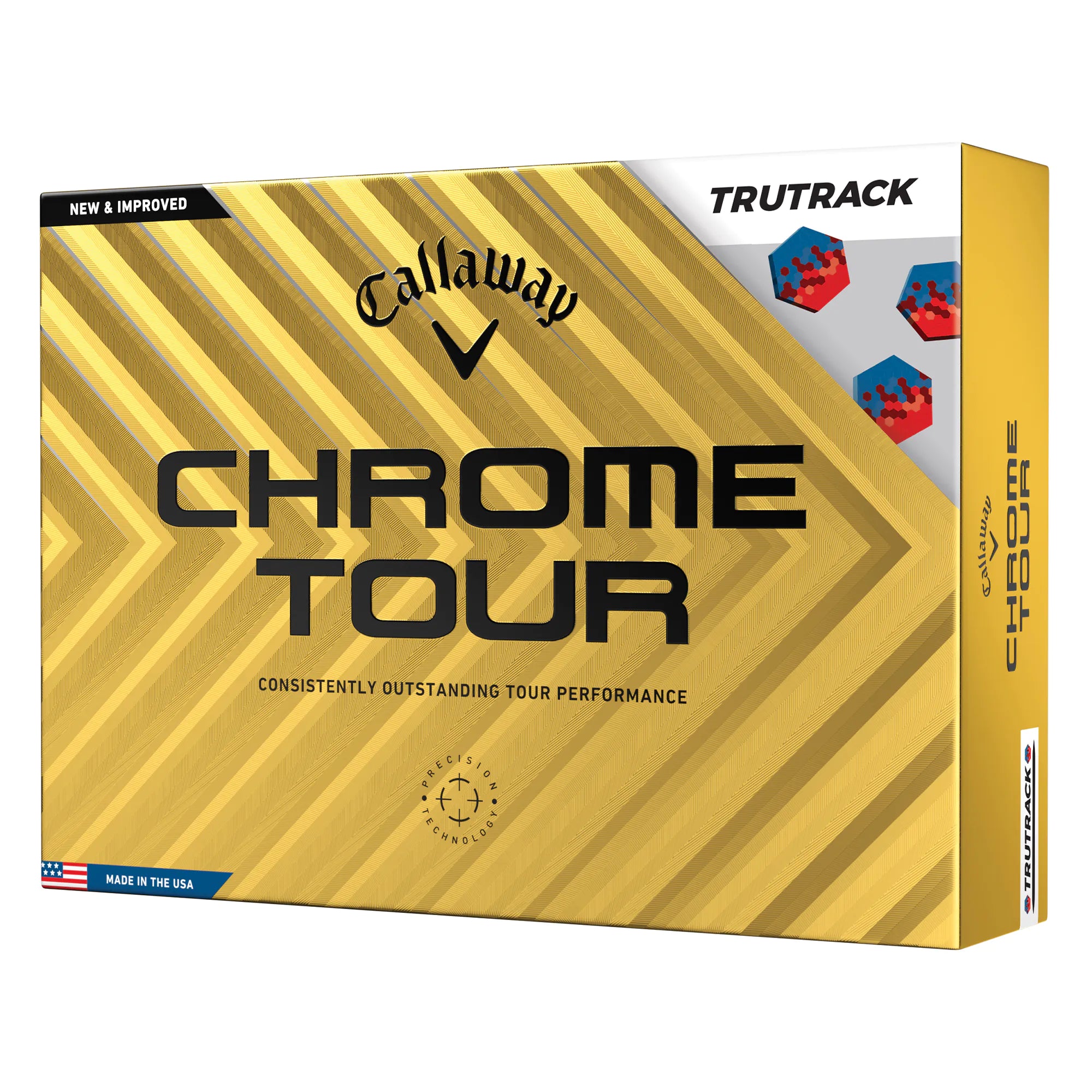 Callaway Chrome Tour Tru Track 2024 Golf Balls - White