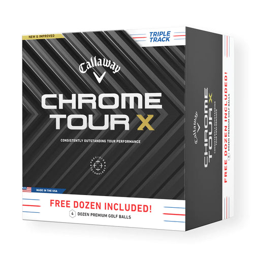 Callaway Chrome Tour X Triple Track 4 for 3 Golf Balls - 4 Dozen