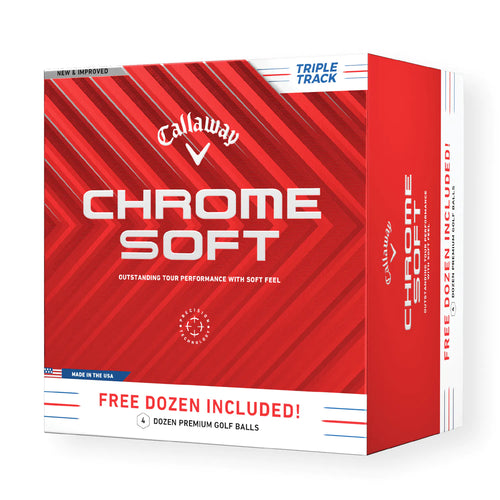 Callaway Chrome Soft Triple Track 4 for 3 Golf Balls - 4 Dozen