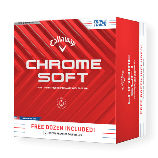 Callaway Chrome Soft Triple Track 2024 4 for 3 Golf Balls - 4 Dozen