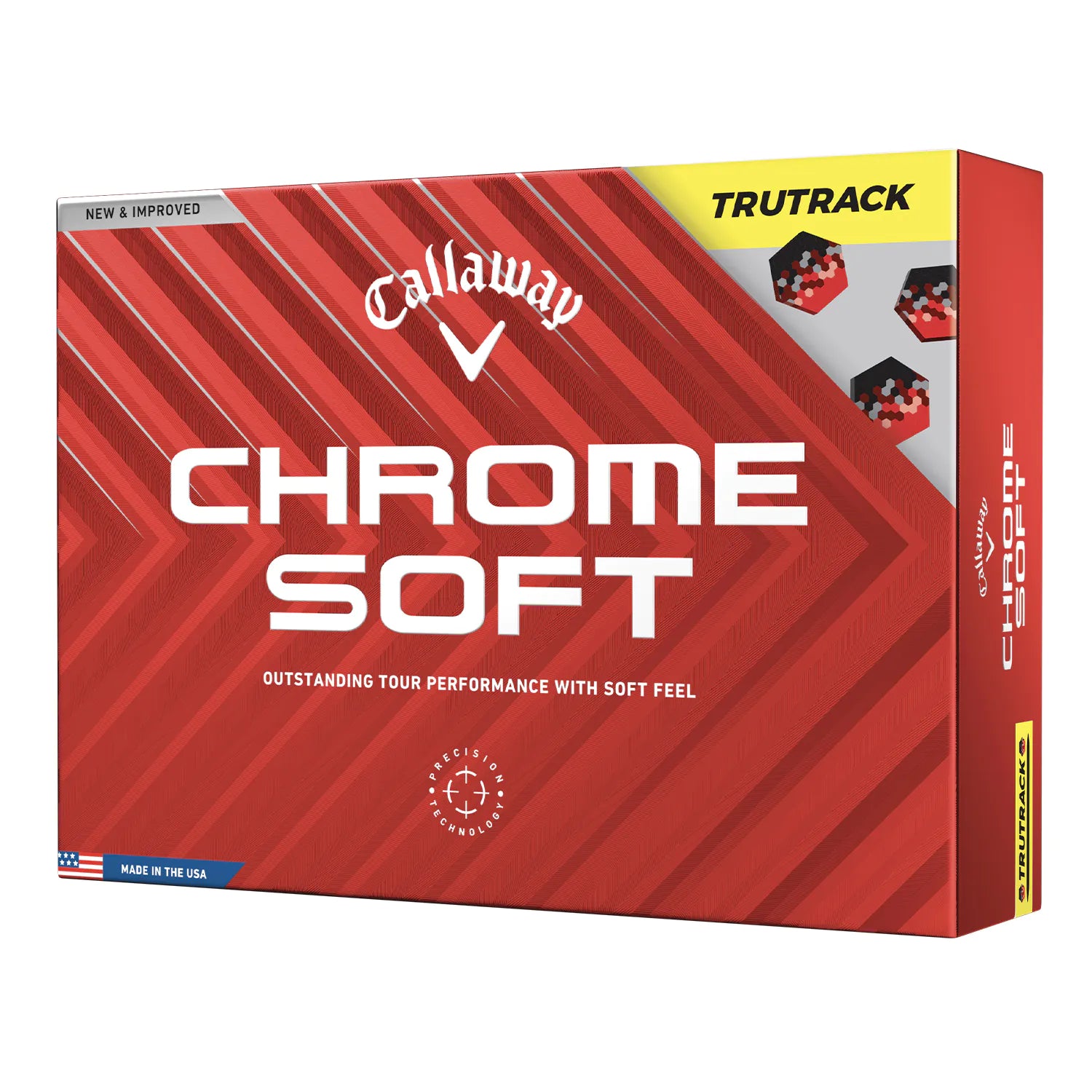 Callaway Chrome Soft Tru Track 24 Golf Balls - Yellow