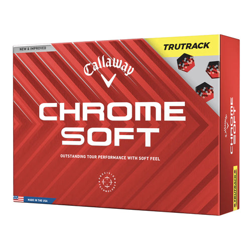 Callaway Chrome Soft Tru Track 24 Golf Balls - Yellow