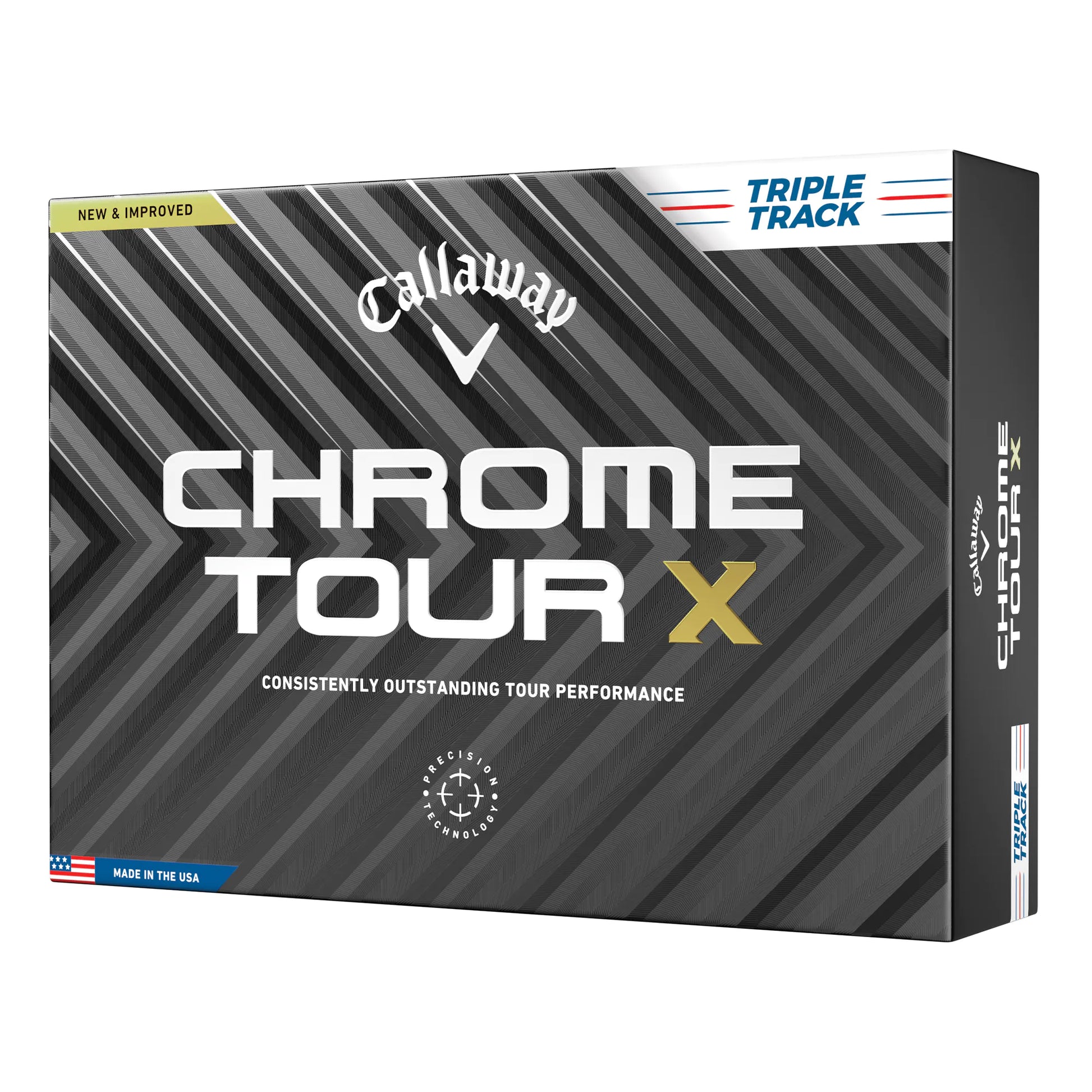 Callaway Chrome Tour X Triple Track 2024 Golf Balls - White