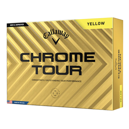 Callaway Chrome Tour 24 Golf Balls - Yellow