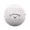 Callaway Supersoft Pink Splatter 360 2025 Golf Balls - White