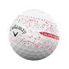 Callaway Supersoft Red Splatter 360 2025 Golf Balls - White