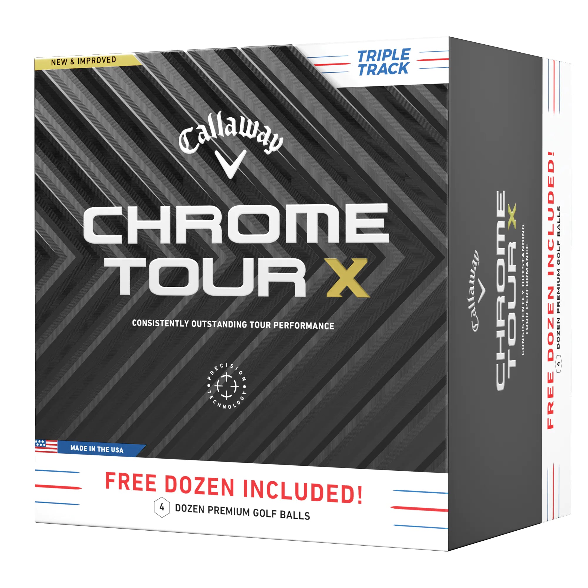 Callaway Chrome Tour X 2024 Triple Track 4 for 3 Golf Balls - 4 Dozen