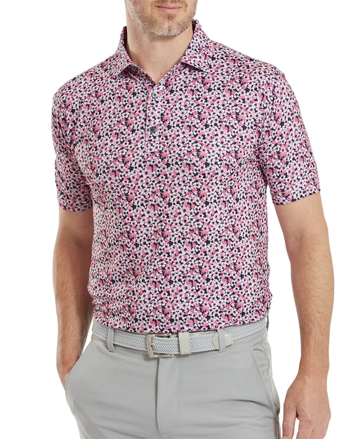 FootJoy Primrose Print Lisle Polo Shirt SS24