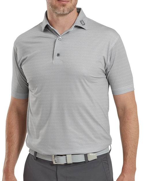 FootJoy Octagon Print Lisle Polo Shirt SS24