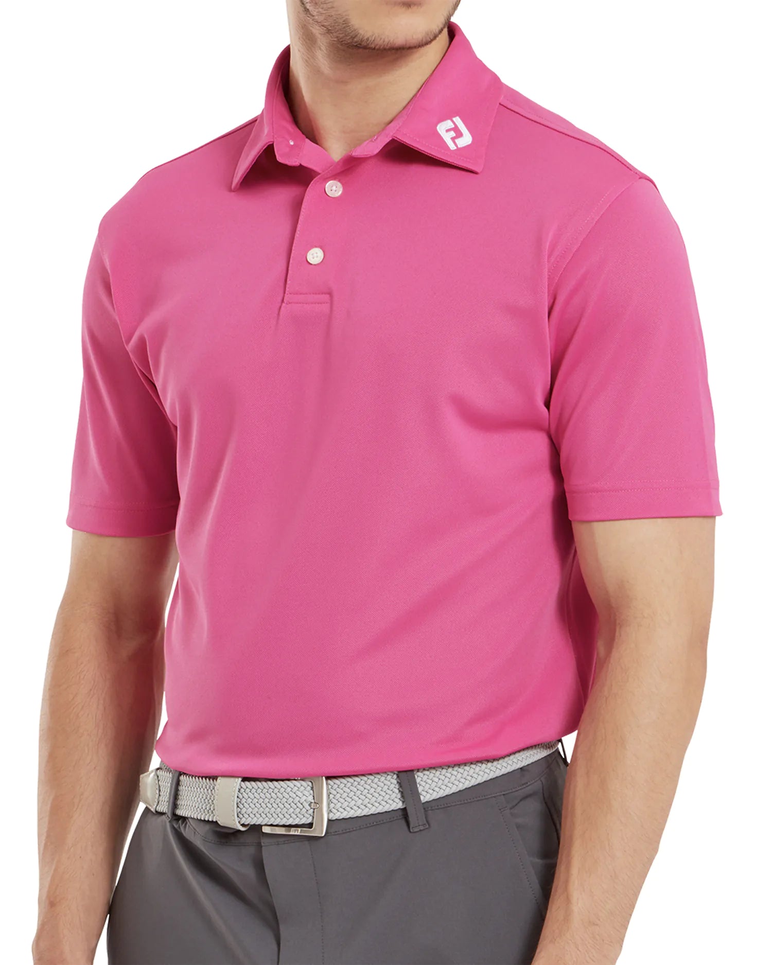 FootJoy Stretch Pique Solid Mens Polo SS24