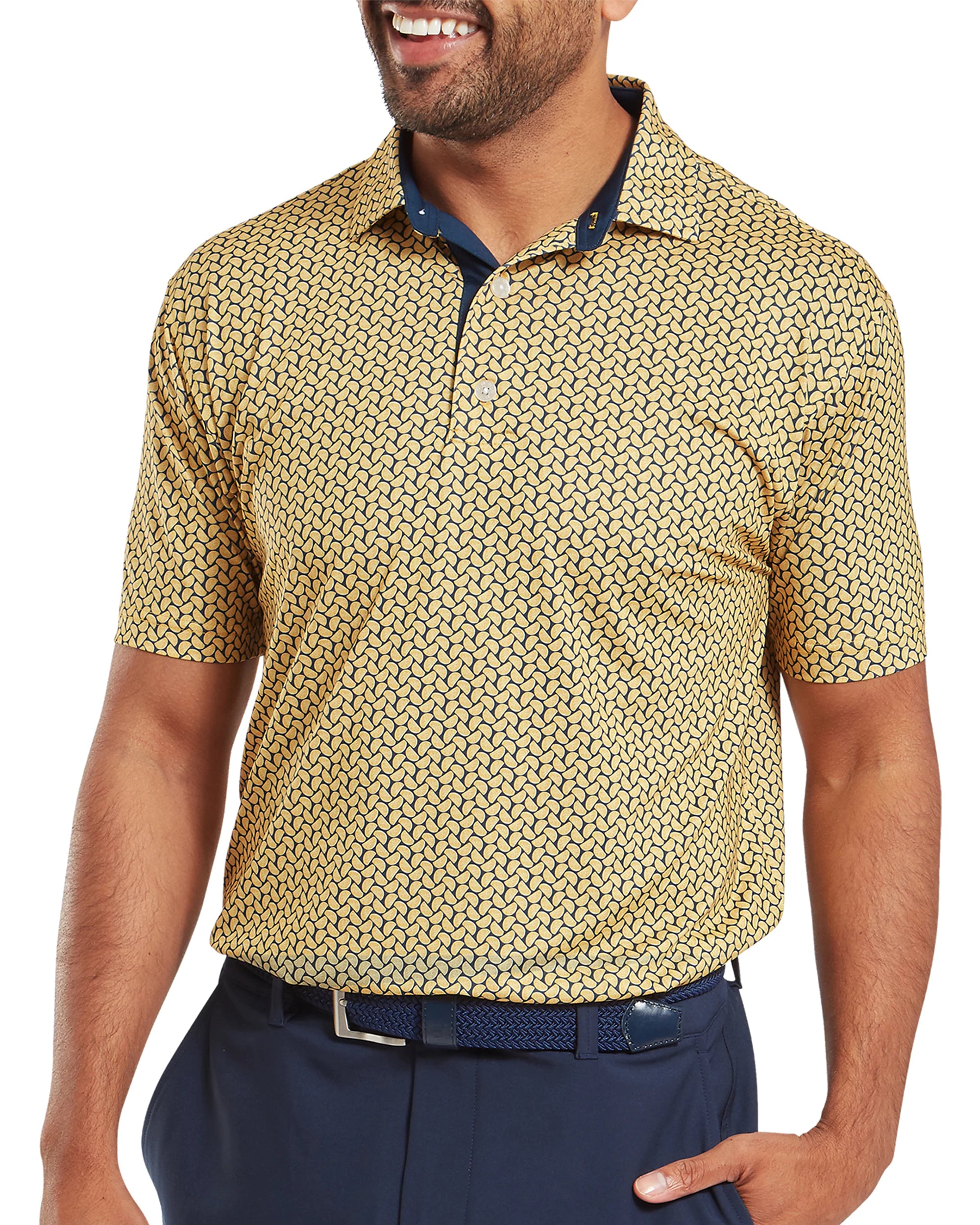 FootJoy Citrus Print Lisle Golf Polo SS25