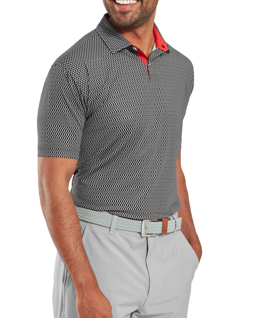 FootJoy Irongate Print Lisle Golf Polo SS25