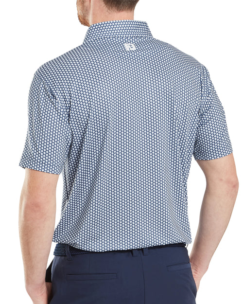 FootJoy Houndstooth Geo Lisle Golf Polo SS25