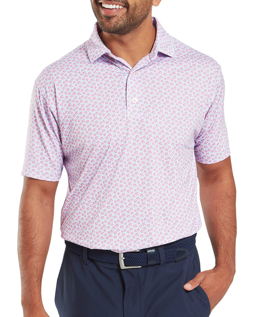 FootJoy Floral Sketch Print Lisle Golf Polo SS25