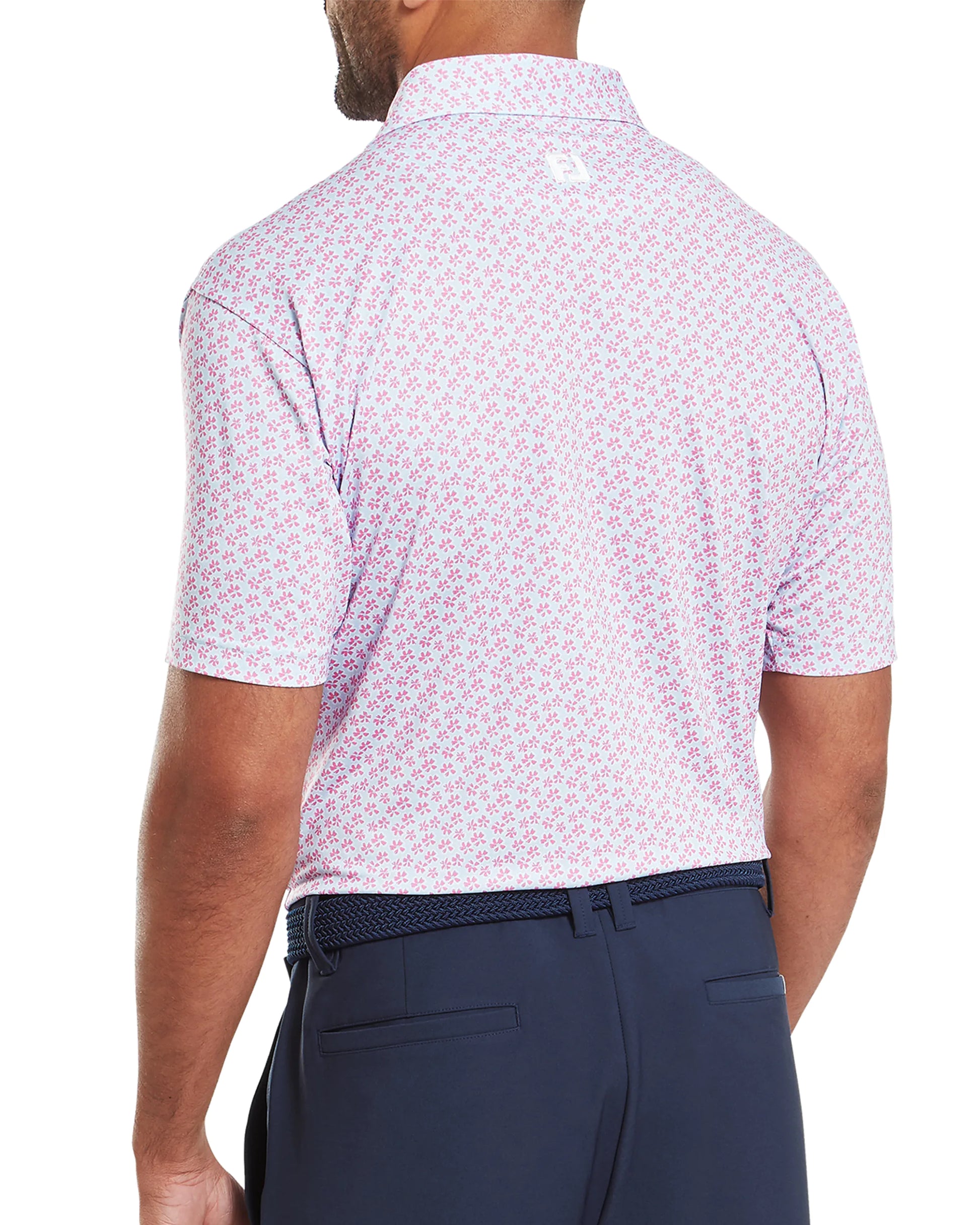 FootJoy Floral Sketch Print Lisle Golf Polo SS25