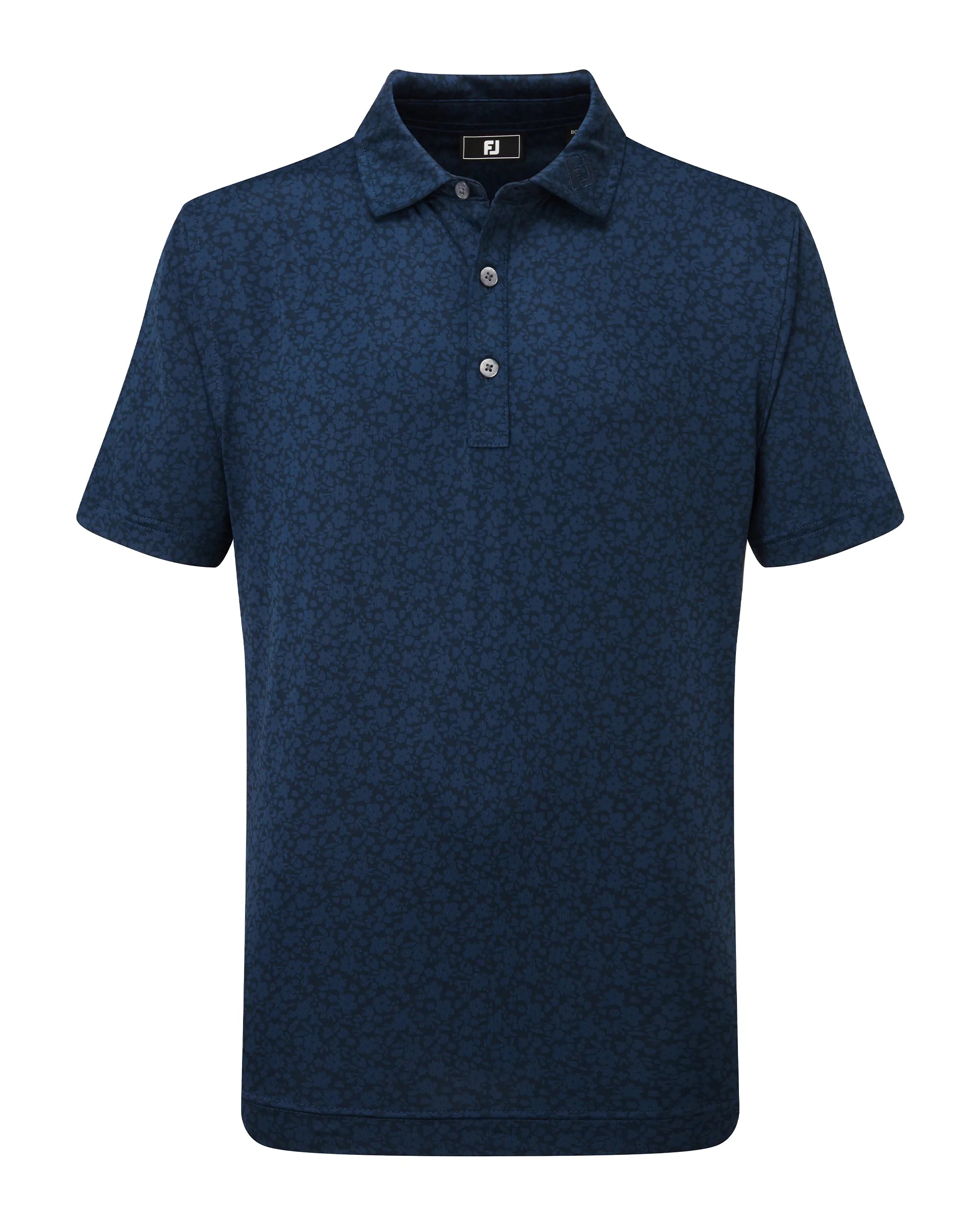 FootJoy Junior Painted Floral Lisle Golf Polo