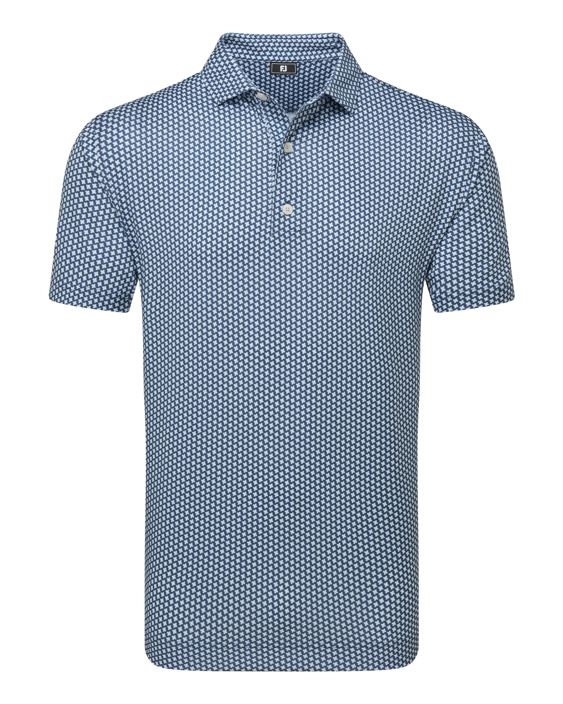 FootJoy Houndstooth Geo Lisle Golf Polo SS25