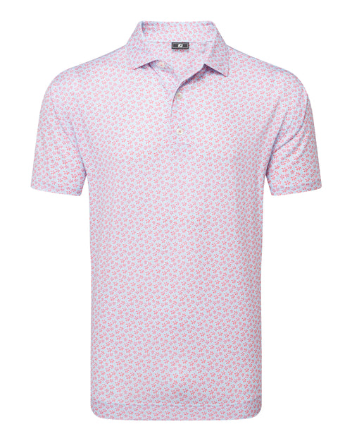 FootJoy Floral Sketch Print Lisle Golf Polo SS25