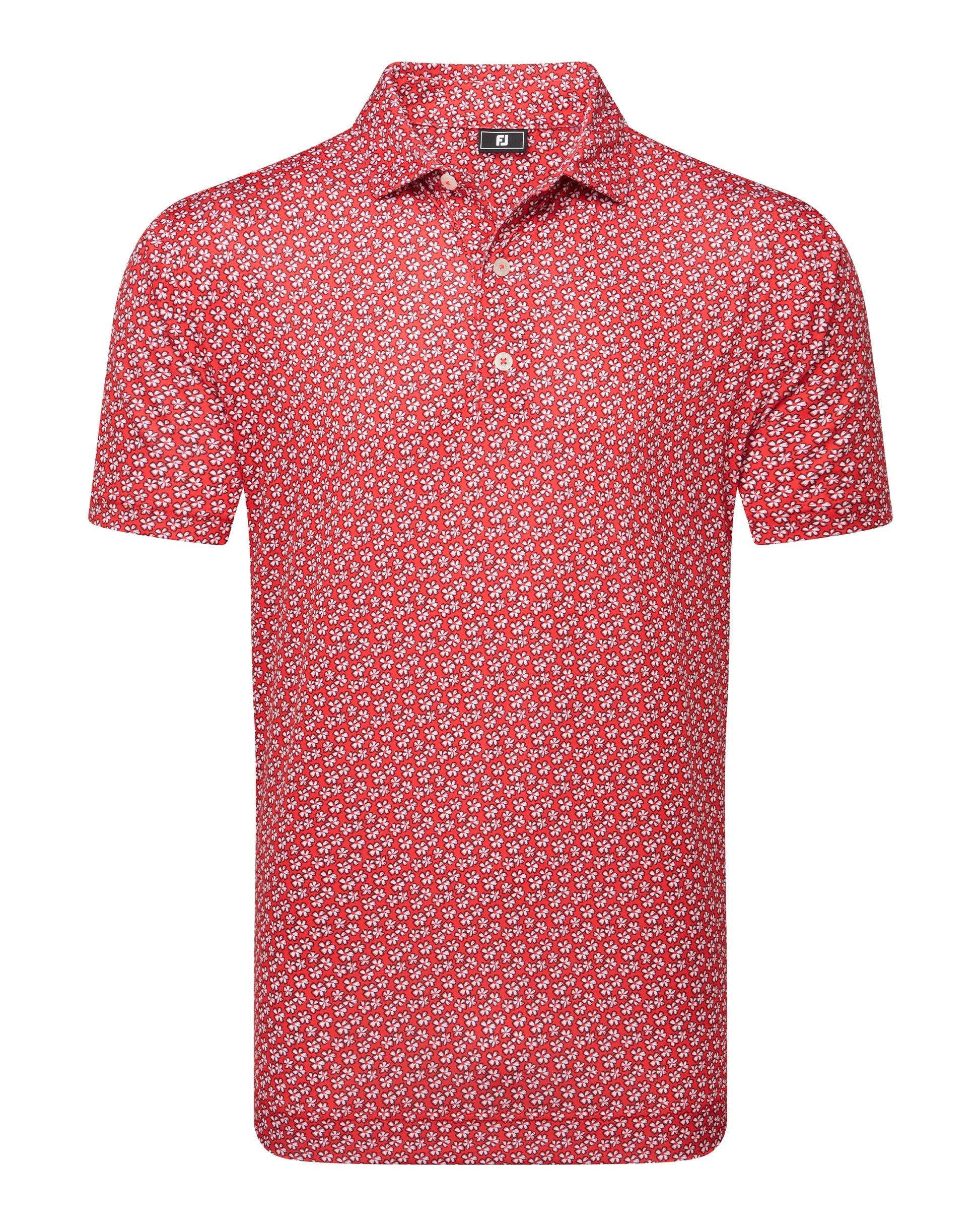 FootJoy Floral Sketch Print Lisle Golf Polo SS25