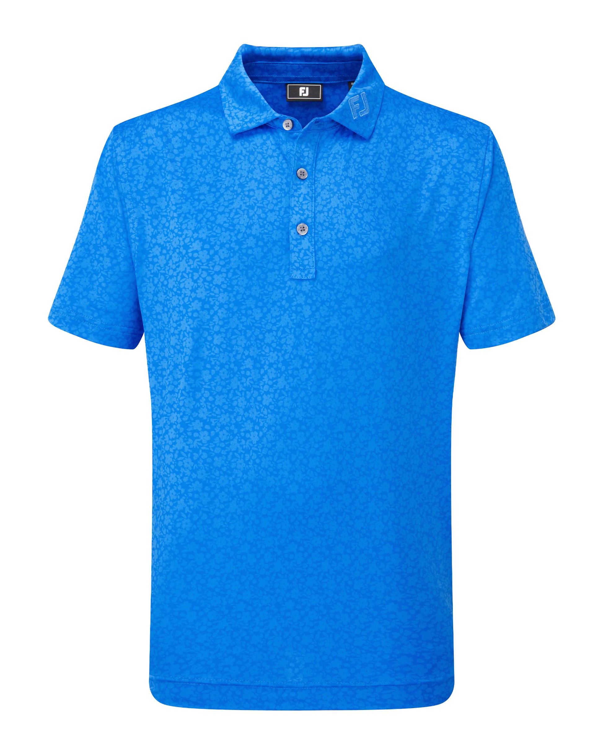 FootJoy Junior Painted Floral Lisle Golf Polo