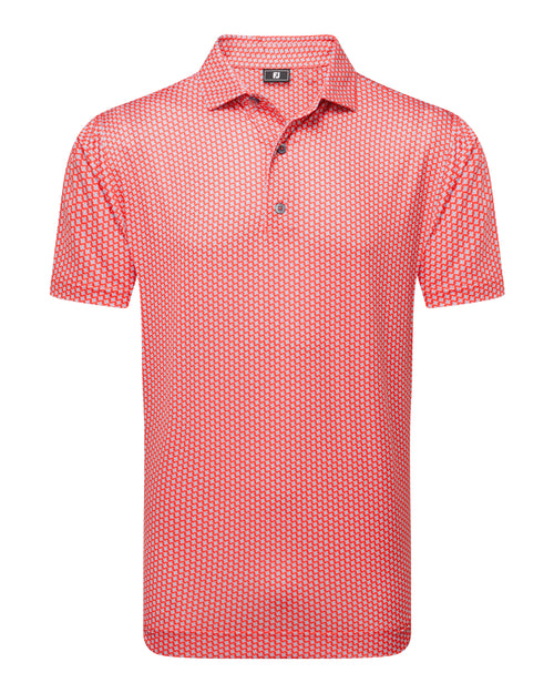 FootJoy Houndstooth Geo Lisle Golf Polo SS25