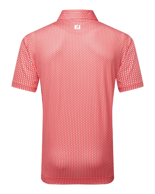 FootJoy Houndstooth Geo Lisle Golf Polo SS25