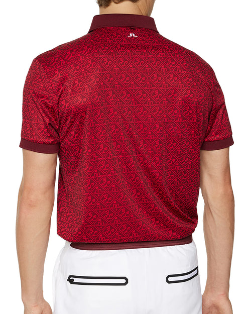 J.Lindeberg Tour Tech Regular Fit Print Polo AW24