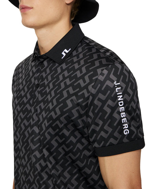 J.Lindeberg Tour Tech Regular Fit Print Polo AW24