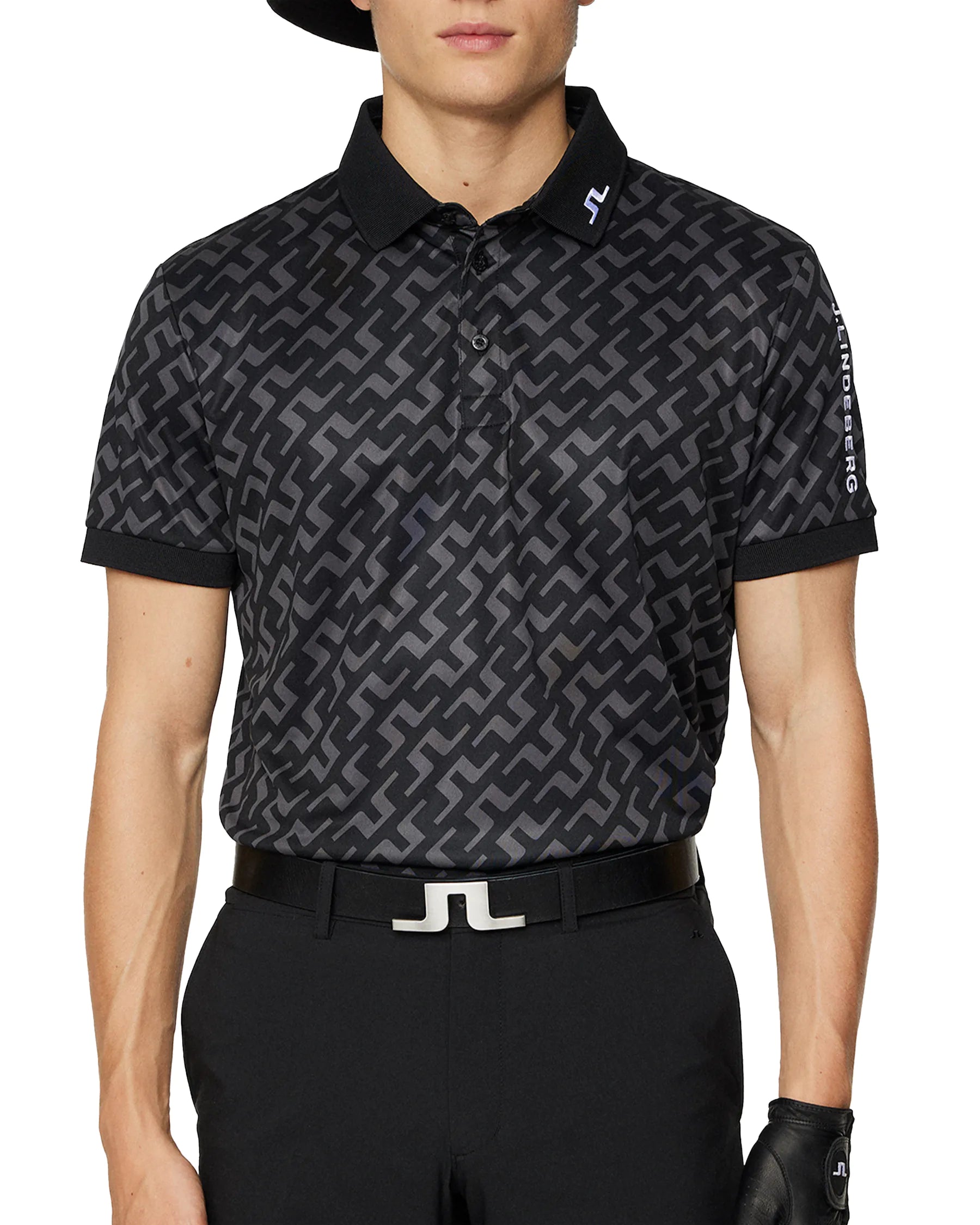 J.Lindeberg Tour Tech Regular Fit Print Polo AW24