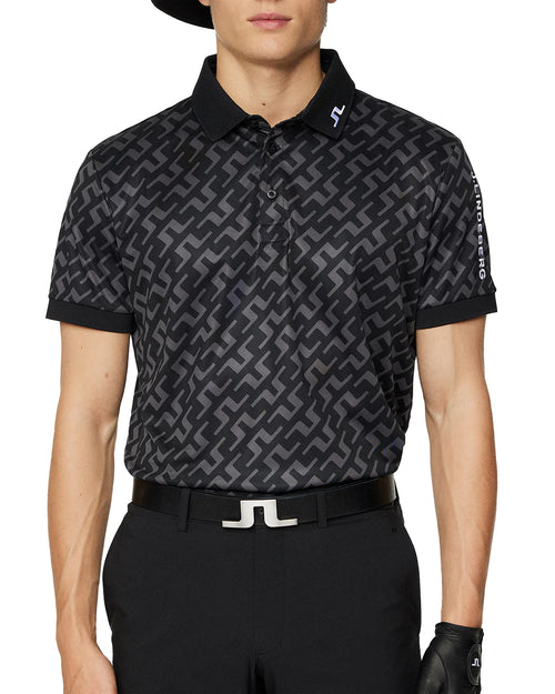 J.Lindeberg Tour Tech Regular Fit Print Polo AW24