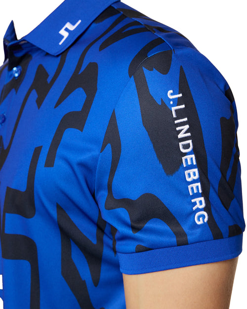 J.Lindeberg Tour Tech Regular Fit Print Polo AW24